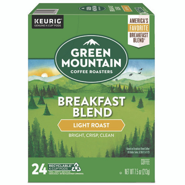 Breakfast Blend Coffee K-Cup Pods, 24/Box