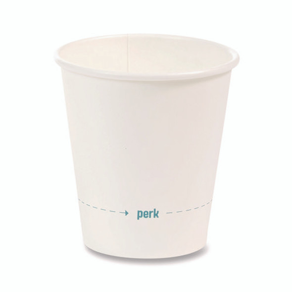 White Paper Hot Cups, 8 oz, 50/Pack