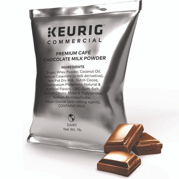 Premium Cafe Powders, Chocolate, 16 oz Bag, 12/Carton