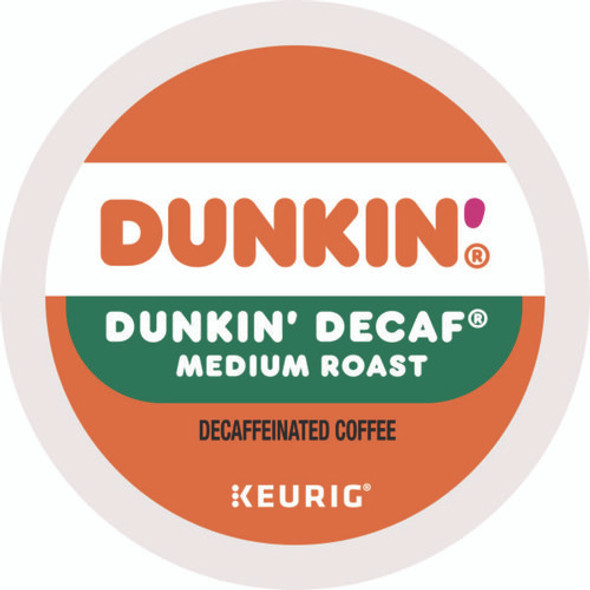 K-Cup Pods, Dunkin' Decaf, 22/Box