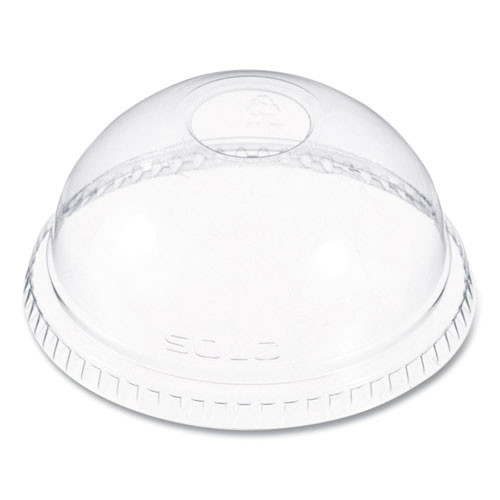 Dome-Top Cold Cup Lids, Fits 16 oz Cold Cups, Plastic, Clear, 1,000/Carton