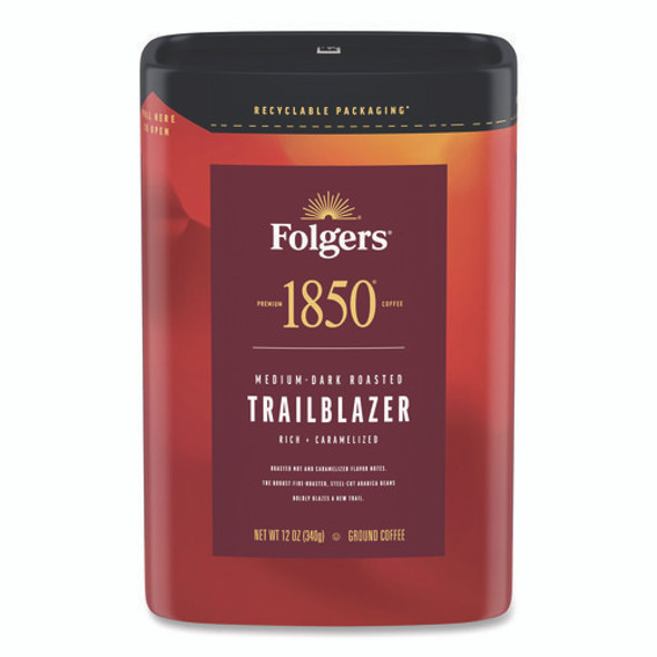 Trailblazer Roast Ground Coffee, 12 oz Canister, 6/Carton