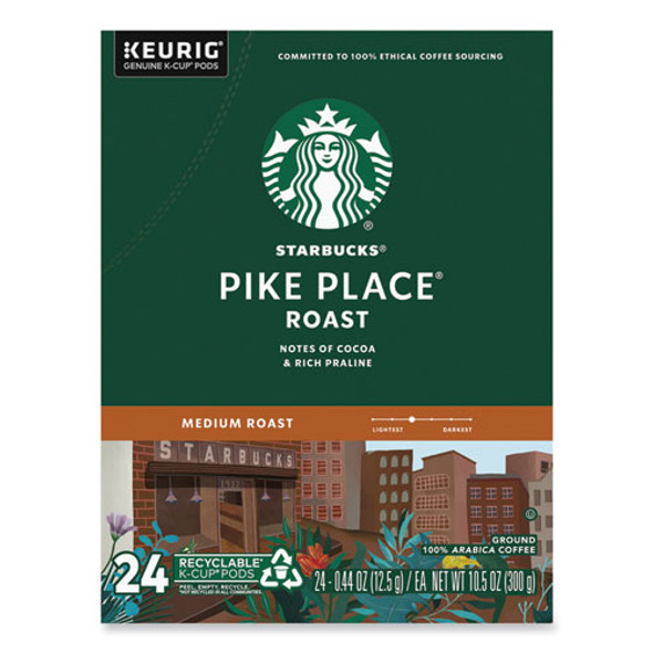 Pike Place Coffee K-Cups Pack, 24/Box, 4 Box/Carton