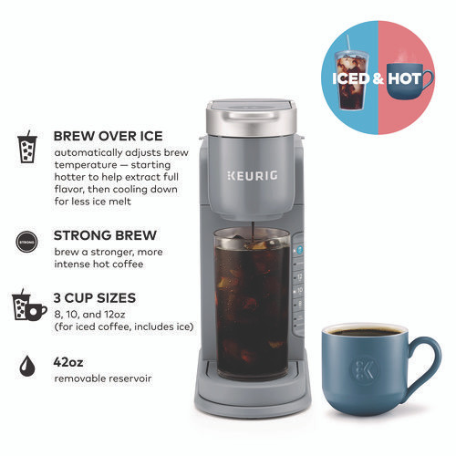 K-Iced Single Serve Coffee Maker, Arctic Gray