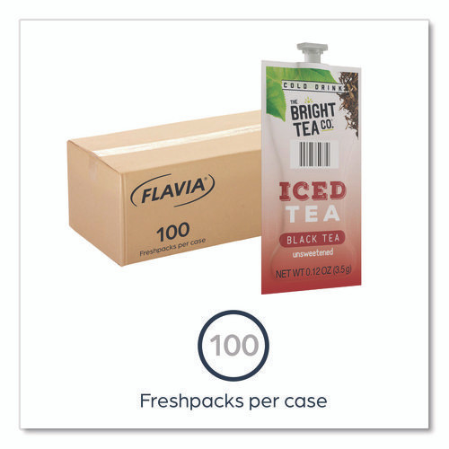 The Bright Tea Co. Unsweetened Iced Black Tea Freshpack, 100/Carton