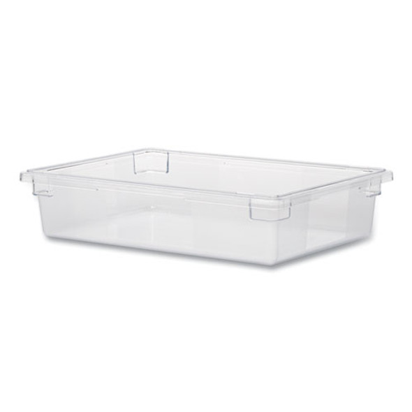 Food/Tote Boxes, 8.5 gal, 26 x 18 x 6, Clear, Plastic
