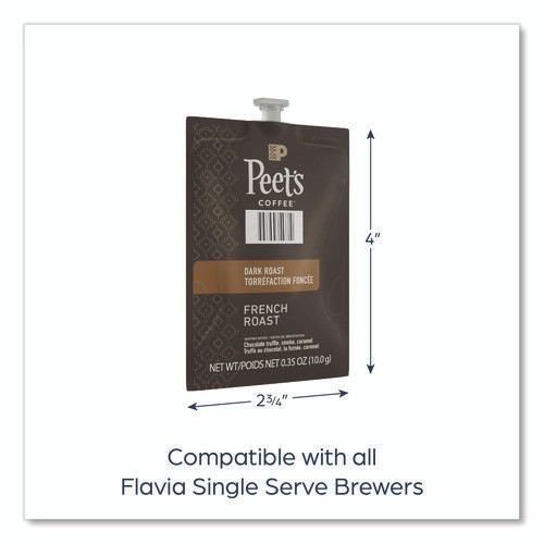 Peet's French Roast Coffee Freshpack, 76/Carton