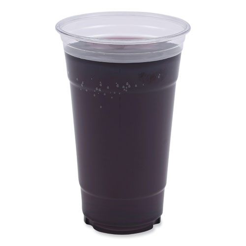 Clear Plastic Cold Cups, 24 oz, 50/Sleeve, 12 Sleeves/Carton