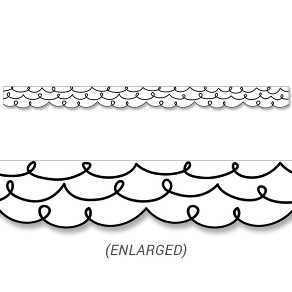 Core Décor Loop-De-Loop Border EZ Border, 48 Feet Per Pack, 3 Packs