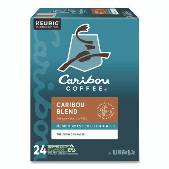 Caribou Blend Coffee K-Cups, 24/Box