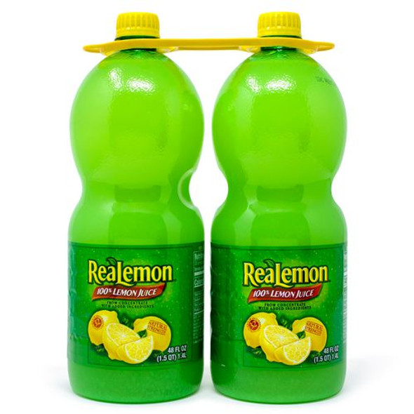Lemon Juice from Concentrate, 48 oz Bottle, 2/Pack, 2 Packs/Carton