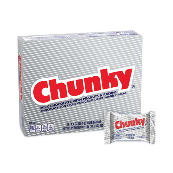 Chunky Bar, Individually Wrapped, 1.4 oz, 24/Carton