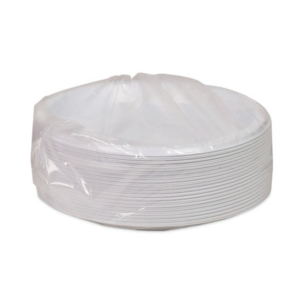 Meadoware Impact Plastic Dinnerware, Plate, 8.88" dia, White, 400/Carton