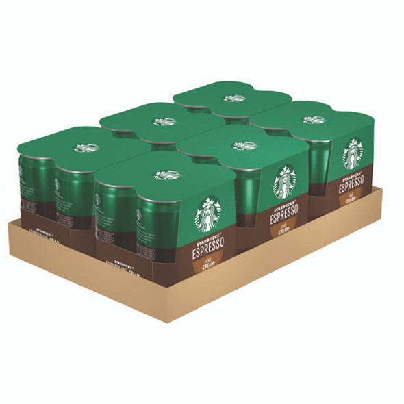 Cold Brew Coffee, Doubleshot Espresso and Cream, 6.5 oz Can, 24/Carton