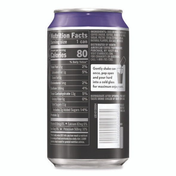 Nitro Cold Brew Coffee, Dark Cocoa Sweet Cream, 9.6 oz Can, 12/Carton