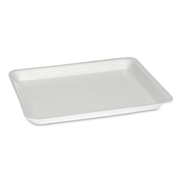 Supermarket Tray, #8S, 10.5 x 8.25 x 0.7, White, Foam, 500/Carton Supermarket Tray, #8S, 10.5 x 8.25 x 0.7, White, Foam, 500/Carton