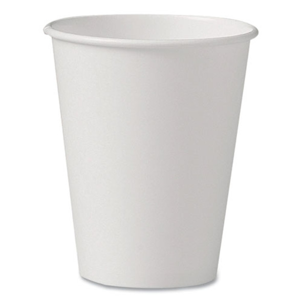 Uncoated Paper Cups, Hot Drink, 8 oz, White, 1,000/Carton Uncoated Paper Cups, Hot Drink, 8 oz, White, 1,000/Carton