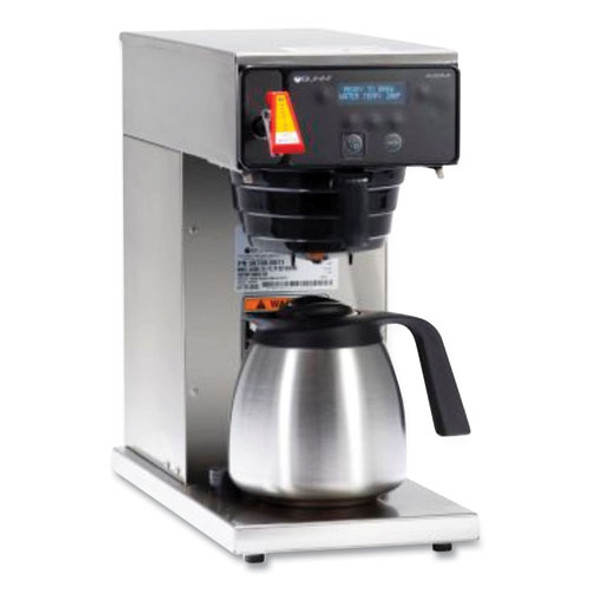 AXIOM DV-TC Dual-Voltage Thermal Carafe Coffee Brewer, 12 Cups, Silver/Black AXIOM DV-TC Dual-Voltage Thermal Carafe Coffee Brewer, 12 Cups, Silver/Black