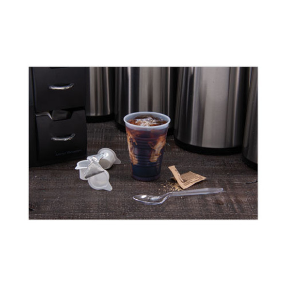 High-Impact Polystyrene Cold Cups, 7 oz, Plastic, Translucent, 100/Sleeve, 25 Sleeves/Carton
