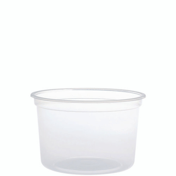 MicroGourmet Food Container, 16 oz, Translucent, Plastic, 50/Pack, 10 Packs/Carton