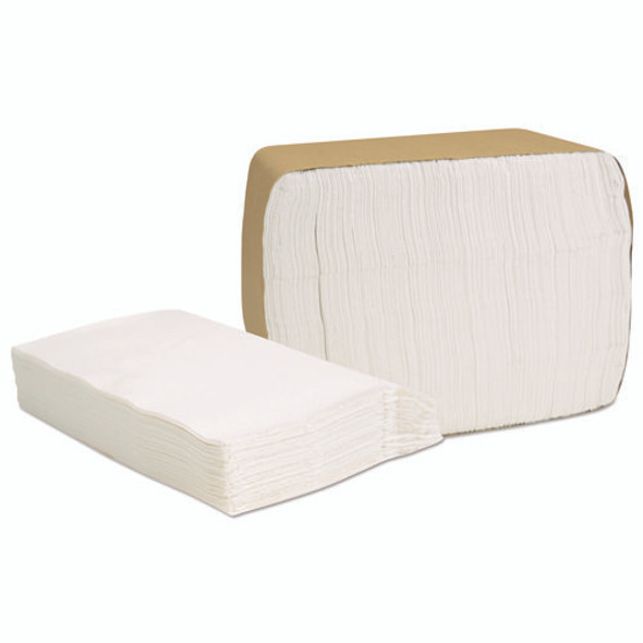 Select Full Fold II Napkins, 1-Ply, 12 x 12, White, 375/Pack, 24/Carton