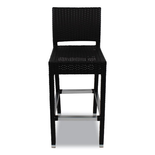 Gama Series Barstools, Supports Up to 300 lb, 31.25" Seat Height, Chocolate Seat, Chocolate Back, Chocolate Base