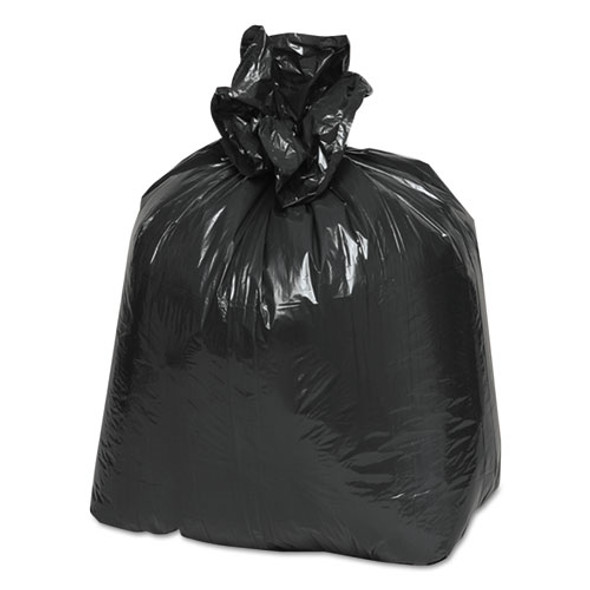 Linear Low Density Recycled Can Liners, 10 gal, 0.85 mil, 24" x 23", Black, 25 Bags/Roll, 20 Rolls/Carton