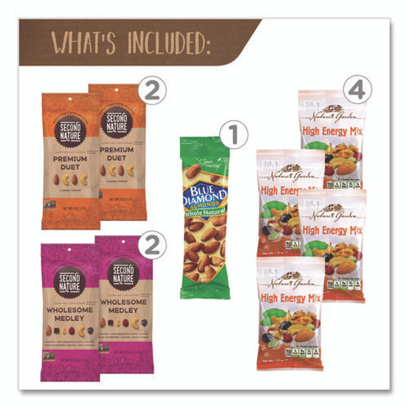 Healthy Mixed Nuts Snack Box, 18 Assorted Snacks/Box