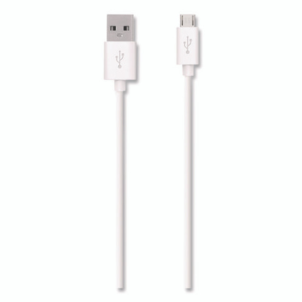 MIXIT Micro USB ChargeSync Cable, 4 ft, White MIXIT Micro USB ChargeSync Cable, 4 ft, White