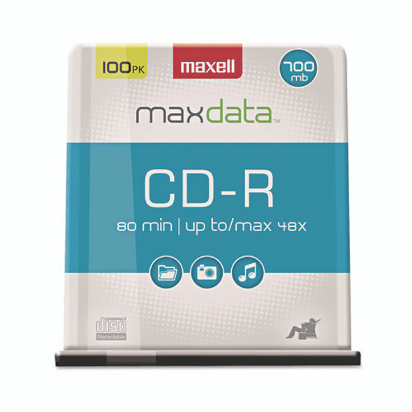 CD-R Discs, 700 MB/80 min, 48x, Spindle, Silver, 100/Pack