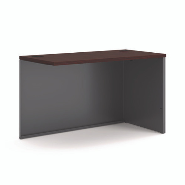38000 Series Return Shell, Right, 48w x 24d x 29.5h, Mahogany/Charcoal