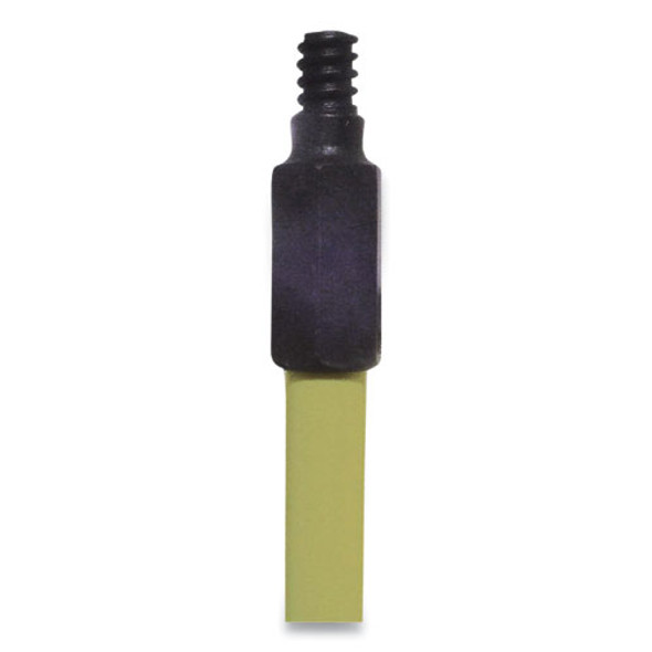 Broom Handle with Nylon Thread, Fiberglass, 60", Yellow