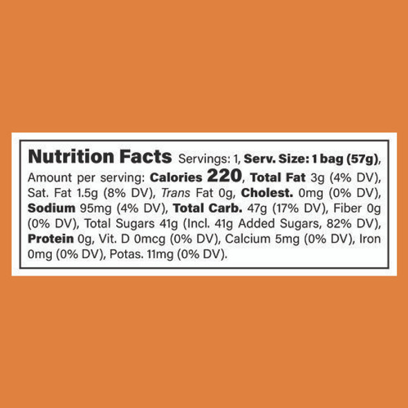 Organic Chewys, Assorted Flavors, 2 oz Bag, 12/Carton