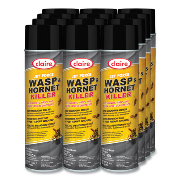Jet Force Wasp and Hornet Killer, 14 oz Aerosol Spray, 12/Carton Jet Force Wasp and Hornet Killer, 14 oz Aerosol Spray, 12/Carton