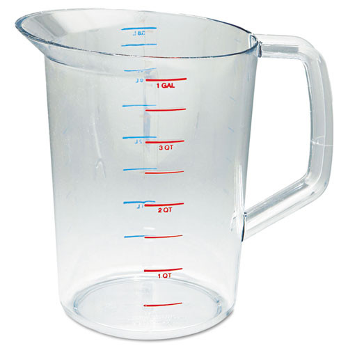 Bouncer Measuring Cup, 4 qt, Plastic, Clear