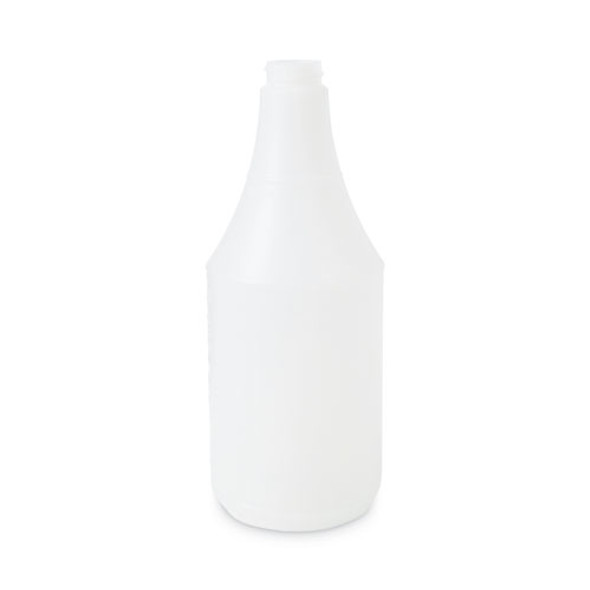 Embossed Plastic Spray Bottle, 24 oz, Clear, 24/Carton