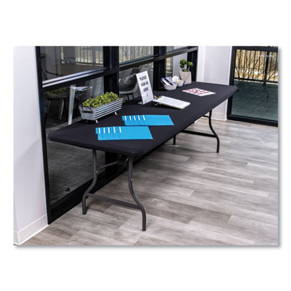 iGear Fabric Table Top Cap Cover, Polyester, 30 x 96, Black