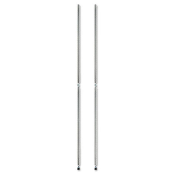 Stackable Posts For Wire Shelving, 36" High, Silver, 4/Pack