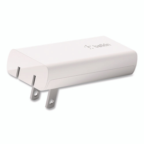 BOOST CHARGE Dual Wall Charger with PPS + USB-C Cable with Lightning Connector, White