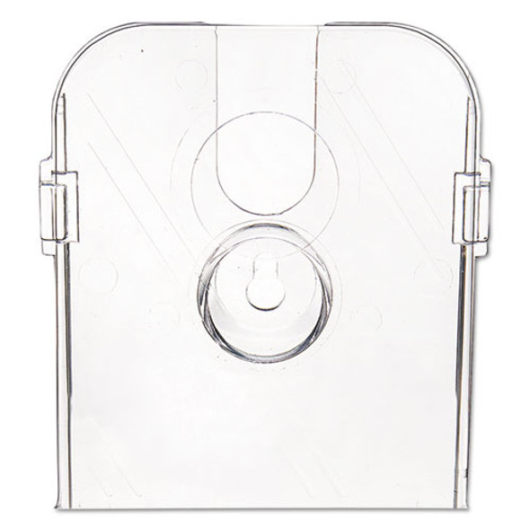 DocuHolder for Countertop/Wall-Mount w/Card Holder, 4.38w x 4.25d x 7.75h, Clear