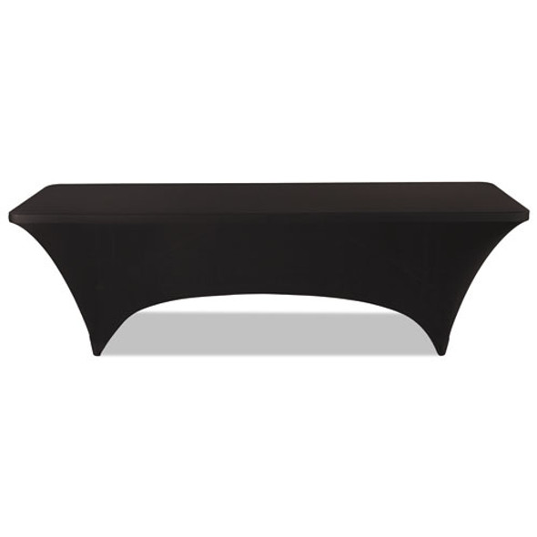 iGear Fabric Table Cover, Polyester/Spandex, 30" x 96", Black