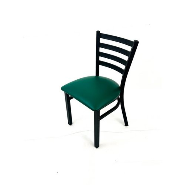 White Horse Series Side Chairs, Supports Up to 300 lb,18" Seat Height, Green Seat, Black Back, Black Base White Horse Series Side Chairs, Supports Up to 300 lb,18" Seat Height, Green Seat, Black Back, Black Base