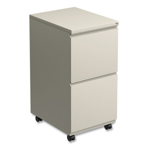 File Pedestal with Full-Length Pull, Left or Right, 2 Legal/Letter-Size File Drawers, Putty, 14.96" x 19.29" x 27.75" File Pedestal with Full-Length Pull, Left or Right, 2 Legal/Letter-Size File Drawers, Putty, 14.96" x 19.29" x 27.75"