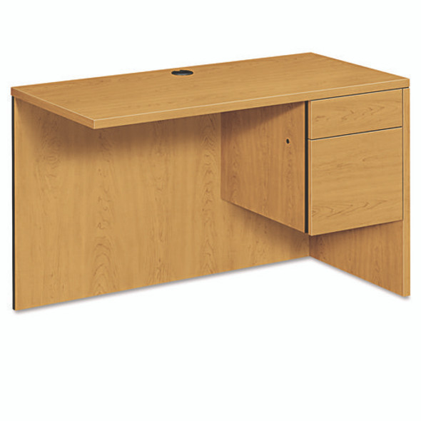 10500 Series L Workstation Return, 3/4 Height Right Ped, 48w x 24d x 29.5h, Harvest