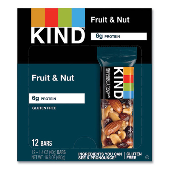 Fruit and Nut Bars, Fruit and Nut Delight, 1.4 oz, 12/Box