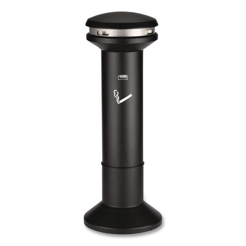 Infinity Ultra-High Capacity Smoking Receptacle, 6.7 gal, 15.5 dia x 41.5h, Black