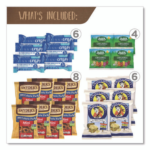 Healthy Snack Box, 37 Assorted Snacks/Box
