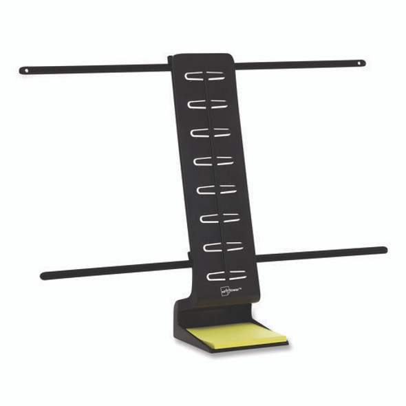 Desktop Pro Plastic Document Stand Bar, 2 Sheet Capacity, Plastic, Black