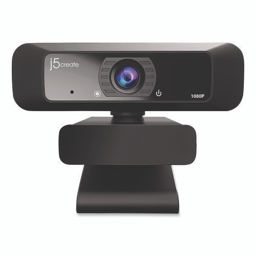 JVCU100 USB HD Webcam, 1920 pixels x 1080 pixels, 2 Mpixels, Black