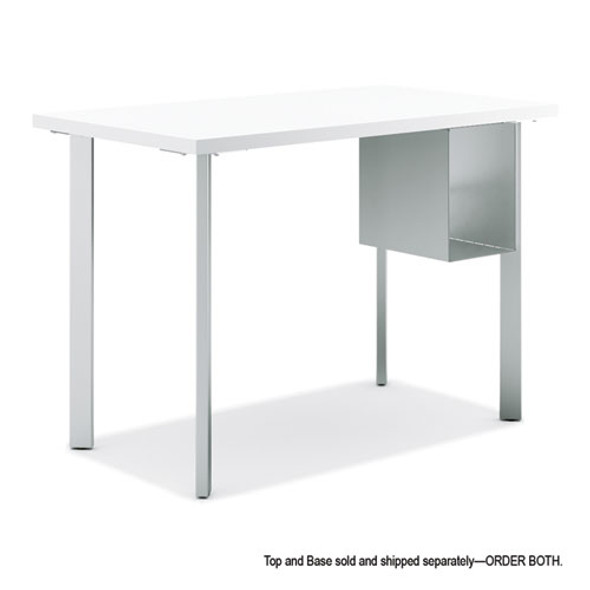 Coze Writing Desk Post Legs with U-Storage Compartment, 5.75" x 28", Silver, 4 Legs/Set